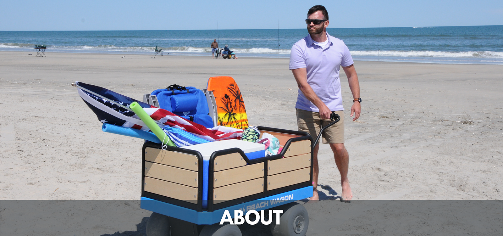 multifunctional electronic beach cart